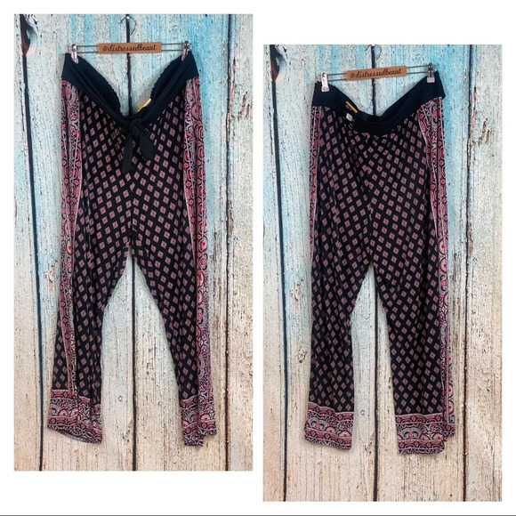 INC NWT Multicolor Printed Wide Leg Pants - Picture 5 of 16